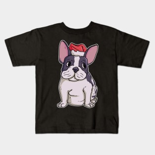 Christmas French Bulldog Kids T-Shirt